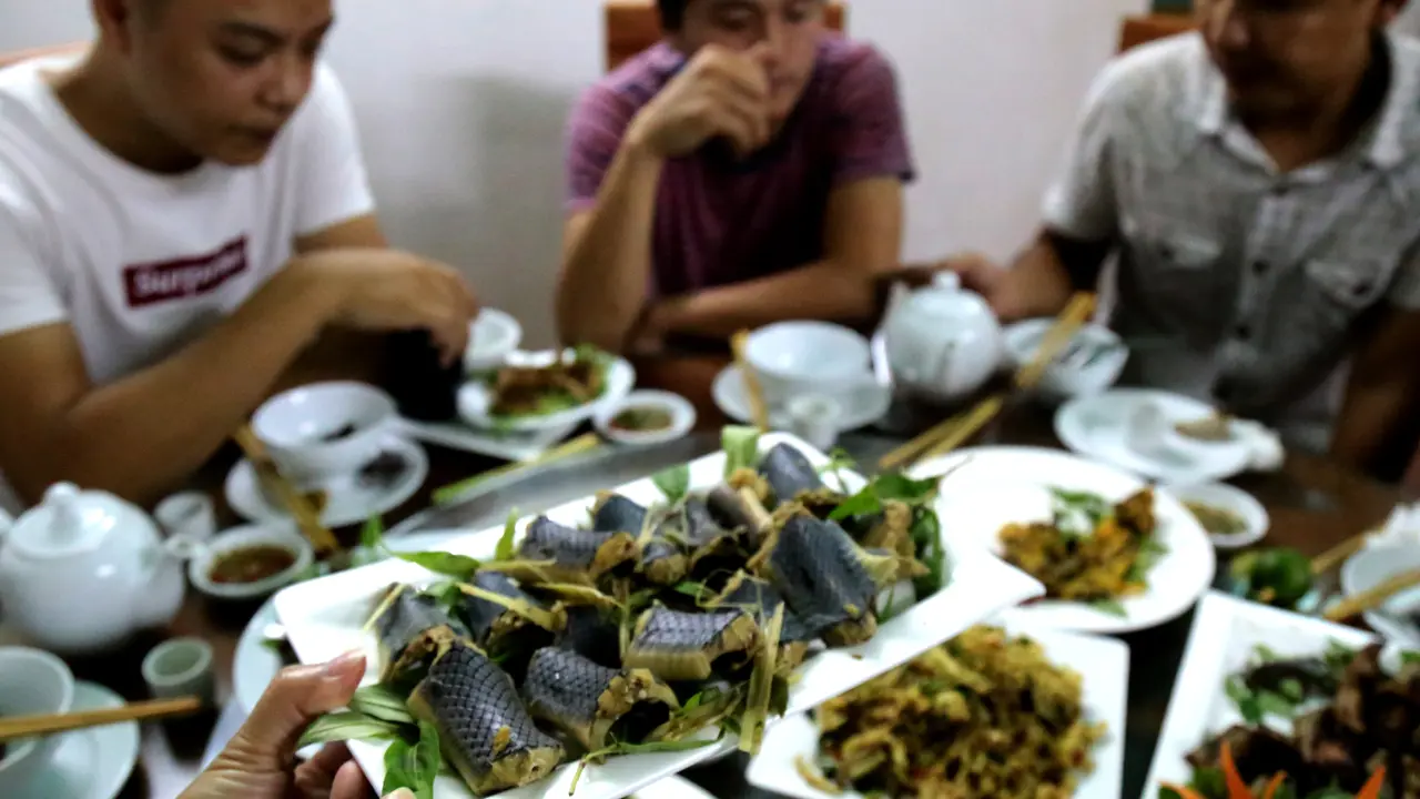 Santapan Daging Ular di Vietnam