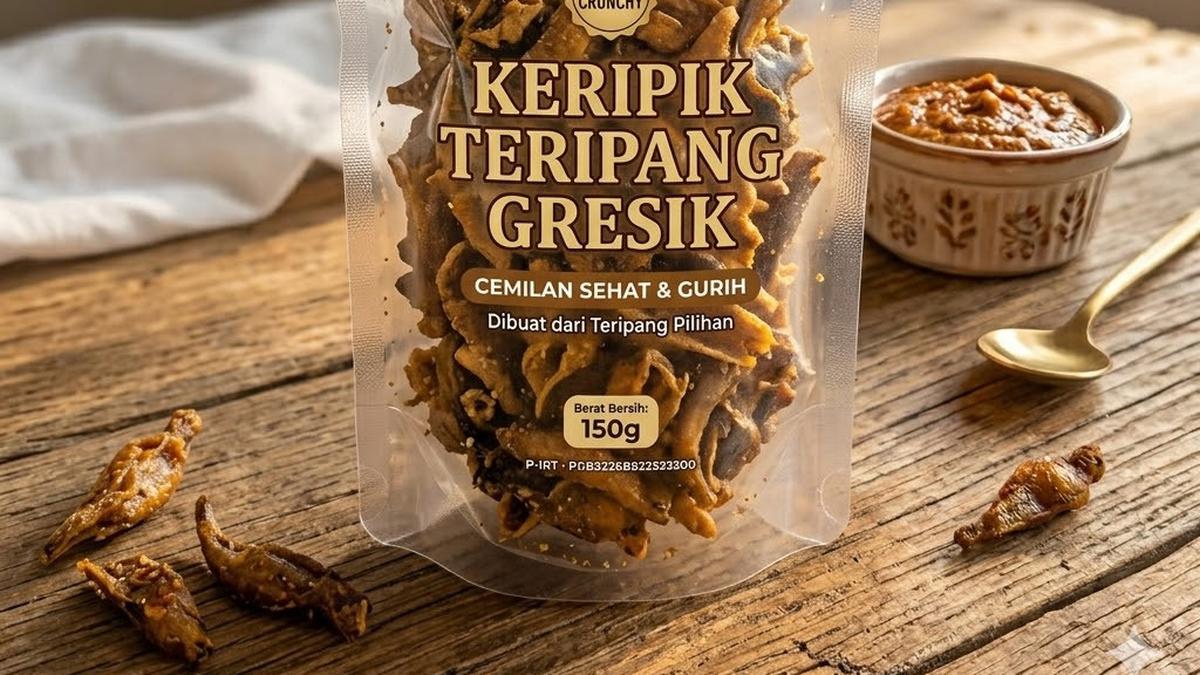 Mengenal Keripik Teripang Khas Gresik, Camilan Unik Tanpa Tepung yang Jadi Primadona