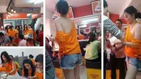 Warung Bakso Jingkrak, Santap Bakso Dengan Pelayan Seksi. Foto : Twitter / Miller Lay