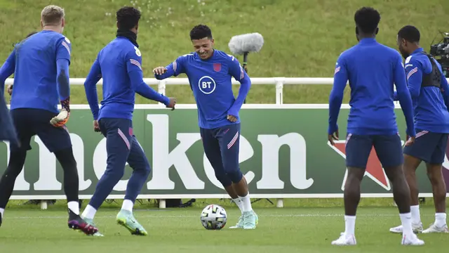 FOTO: Inggris Siap Duel dengan Denmark di Semifinal Euro 2020