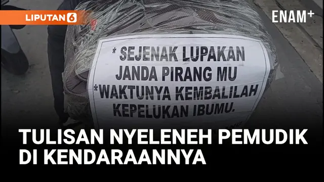 VIDEO: Serba-serbi Mudik 2025, Tulisan Nyeleneh Hiasi Kendaraan Pemudik
