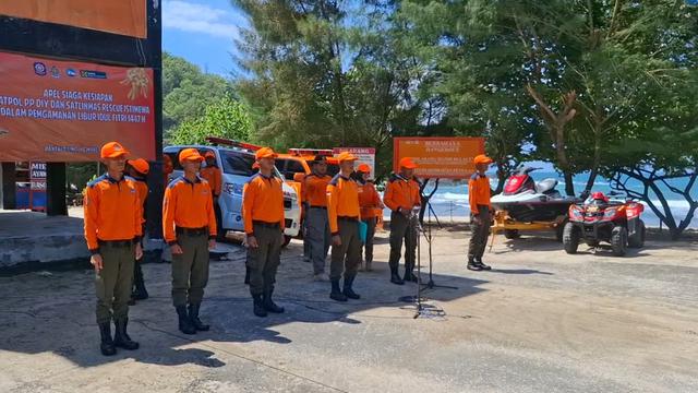 Sebanyak 328 personel SAR Satlinmas Rescue Istimewa (SRI) Daerah Istimewa Yogyakarta (DIY) disiagakan untuk mengamankan kawasan wisata pantai selatan menjelang libur Lebaran 2026 (Istimewa)