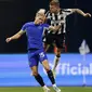 Pertandingan antara Chelsea vs Newcastle berjalan cukup sengit. Kedua tim sama-sama tampil menyerang sejak awal laga. (Todd Kirkland/Getty Images for Premier League/AFP)