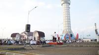 Dokumentasi salat Idul Fitri di Menara Teratai, Purwokerto, Banyumas. (Foto: Liputan6.com/Humas Pemkab Banyumas)