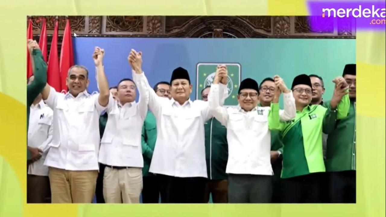 VIDEO: PKB Pamer Foto Kemesraan Prabowo-Cak Imin, Celetuk Nakal 'Cinta Lama Bersemi Kembali