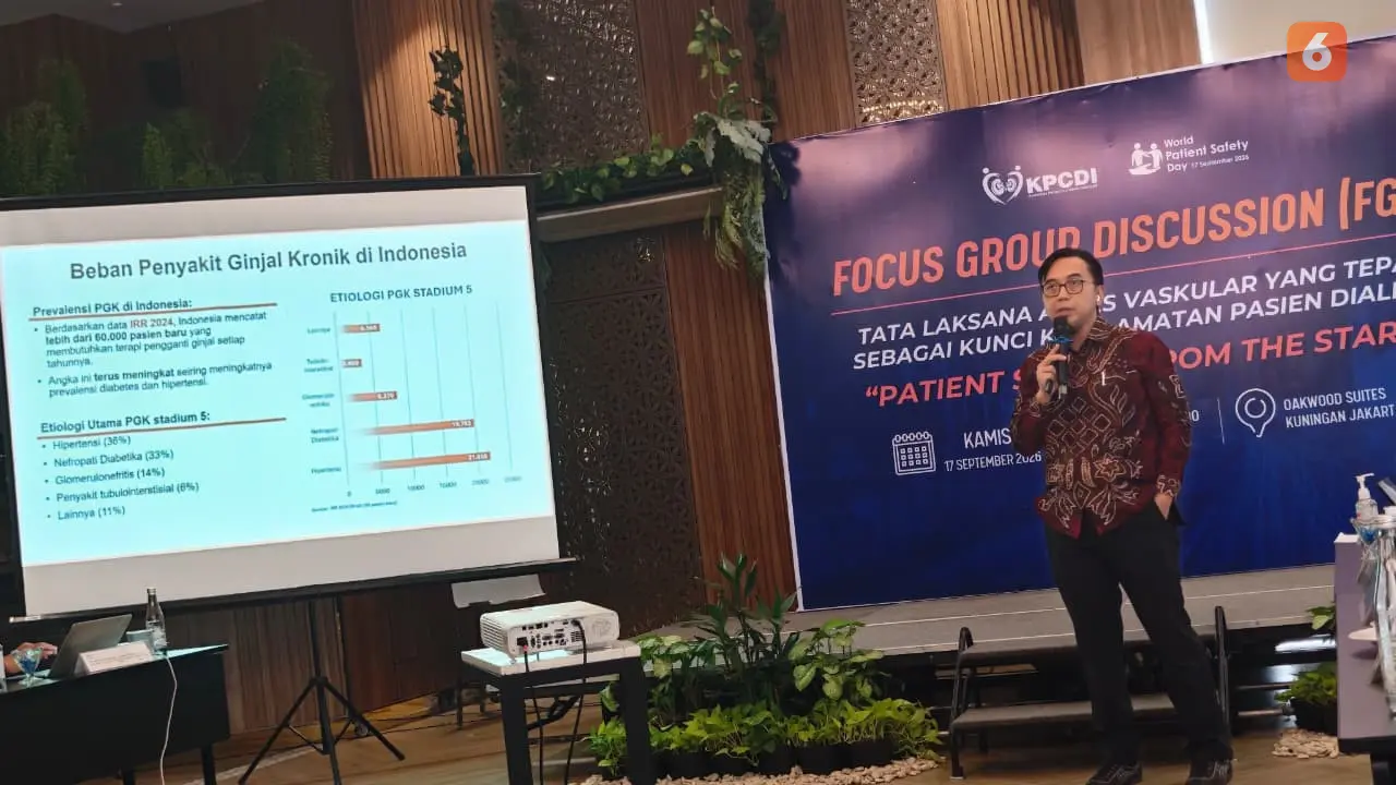 Ketua Perhimpunan Nefrologi Indonesia (PERNEFRI) Dr. dr. Pringgodigdo, Sp.PD-KGH., FINASIM, (Foto: Aditya Eka Prawira/Liputan6.com)