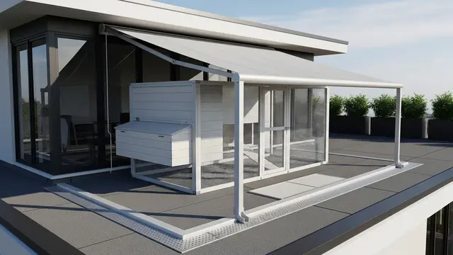 Desain Kandang Ayam Minimalis Cocok untuk Perumahan Cluster Modern (AI)