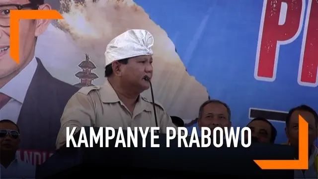 Prabowo Subianto melanjutkan kampanye terbukanya. Di Bali, Prabowo berjanji akan menurunkan harga sembako jika terpilih sebagai Presiden.