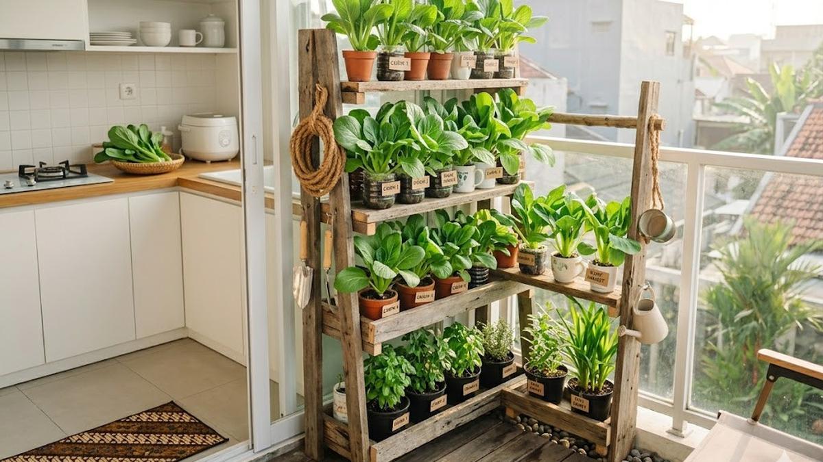 7 Inspirasi Kebun Dapur Mini untuk Rumah Kecil ala Urban Farming Modern