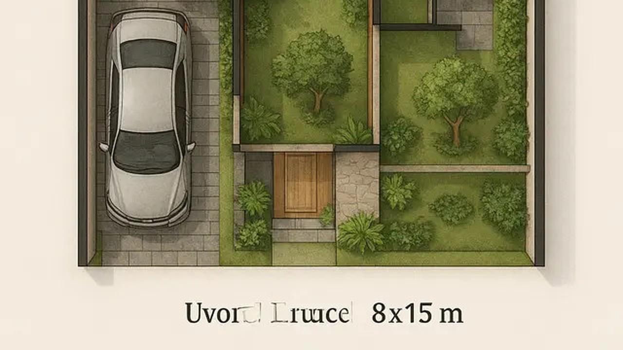 5 Desain Denah Rumah Mewah Ukuran 8x15 m, Bisa Jadi Referensi