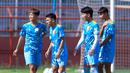 Timnas Vietnam U-17 menggelar latihan di Stadion Gelora 10 Nopember Tambaksari, Sabtu (18/4/2026) jelang duel menghadapi Timnas Indonesia U-17 pada Piala AFF U-17 2026. (Bola.com/M Iqbal Ichsan)
