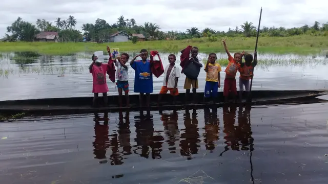 siswa di pedalaman Papua