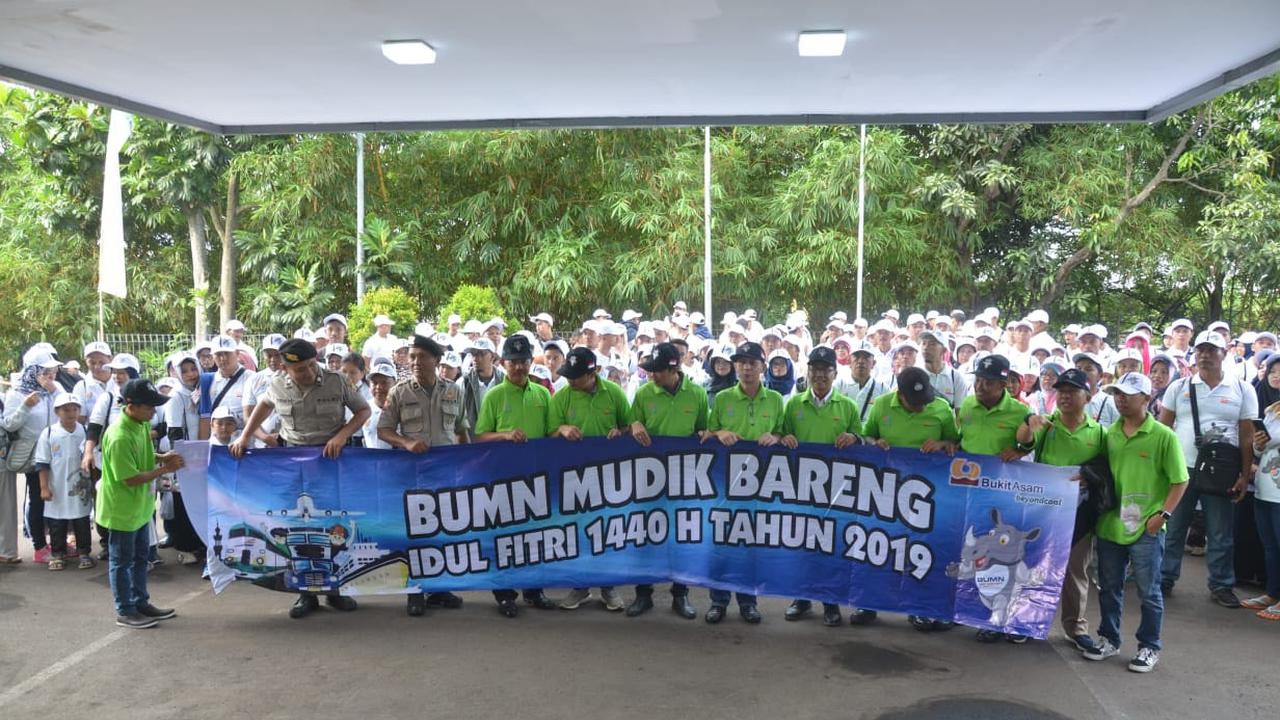 Bukit Asam Berangkatkan 2.628 Pemudik ke Kampung Halaman