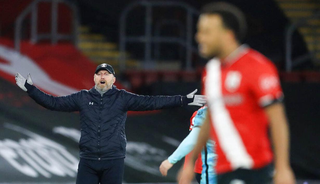 Pada laga kali ini Liverpool harus mengakui keunggulan Southampton yang mampu meraih kemenangan lewat gol tunggal dari sang mantan, Danny Ings, saat pertandingan baru berjalan 2 menit. (AP Photo/Adam Davy,Pool)