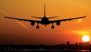 Ilustrasi pesawat yang berada di dekat bendara (AFP Photo)