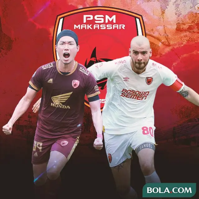 PSM Makassar - Kenzo Nambu dan Wiljan Pluim