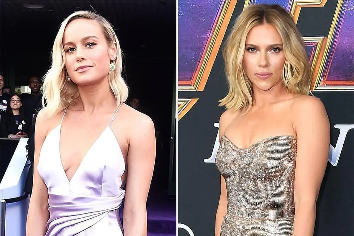 Scarlett Johansson dan Brie Larson Seragam Kenakan Cincin Thanos di Premiere Avengers: Endgame