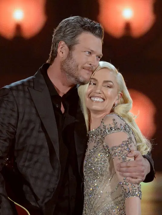 Seperti yang dikatakan salah seorang sumber bahwa Gwen merupakan wanita yang sangat luar biasa bagi Blake. Untuk itu ia tak sabar ingin memiliki keturunan dari penyanyi kelahiran tahun 1969 itu. (AFP/Kevin Winter)