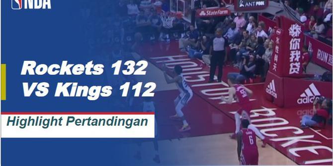 Cuplikan Hasil Pertandingan NBA : Rockets 132 VS Kings 112