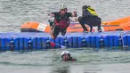 Peserta saat mengikuti lomba lari, renang dan dayung di Situ Gintung, Tangerang Selatan, Banten, Senin, 17 Agustus 2026. (KLY/Arie Basuki)