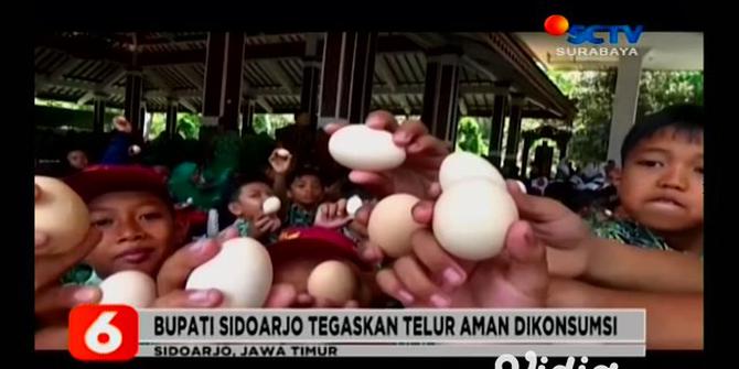 VIDEO: Bupati Sidoarjo Gelar Kegiatan Gerakan Makan Telur Bersama