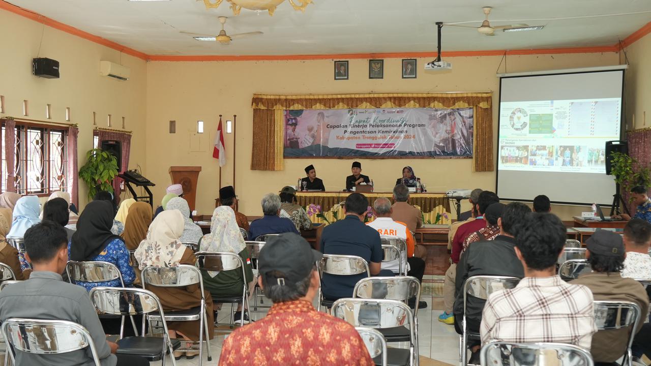 Bupati Mochamad Nur Arifin Saat Rakor Capaian Kinerja Penurunan Kemiskinan Kabupaten Trenggalek tahun 2024