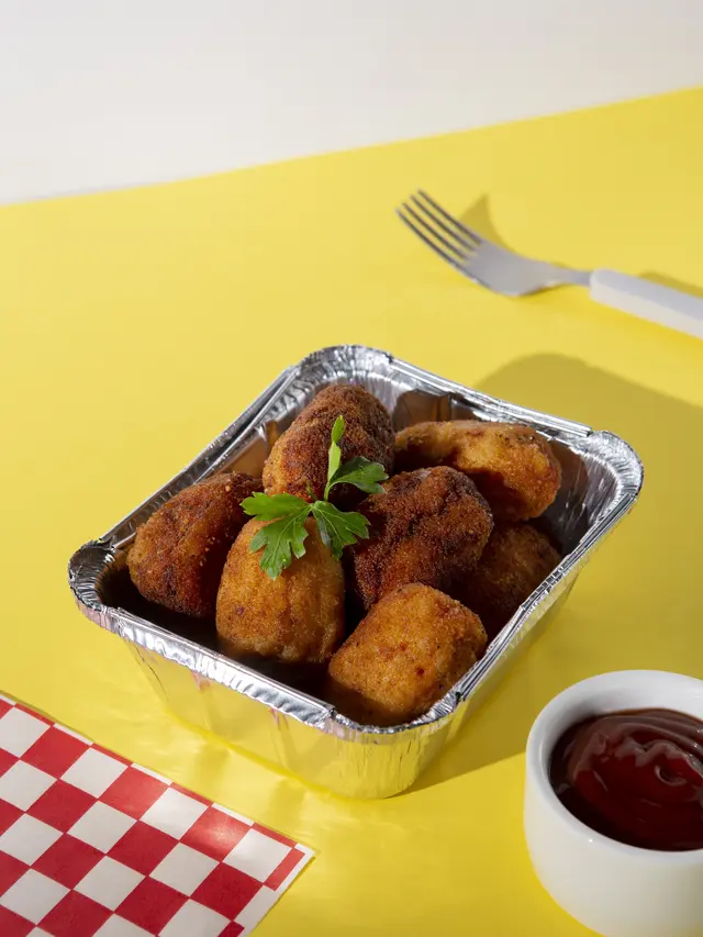 Illustrasi Suppli makanan Italia