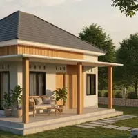 Ilustrasi Model Rumah dengan Atap Limas (Sumber: Gemini AI)