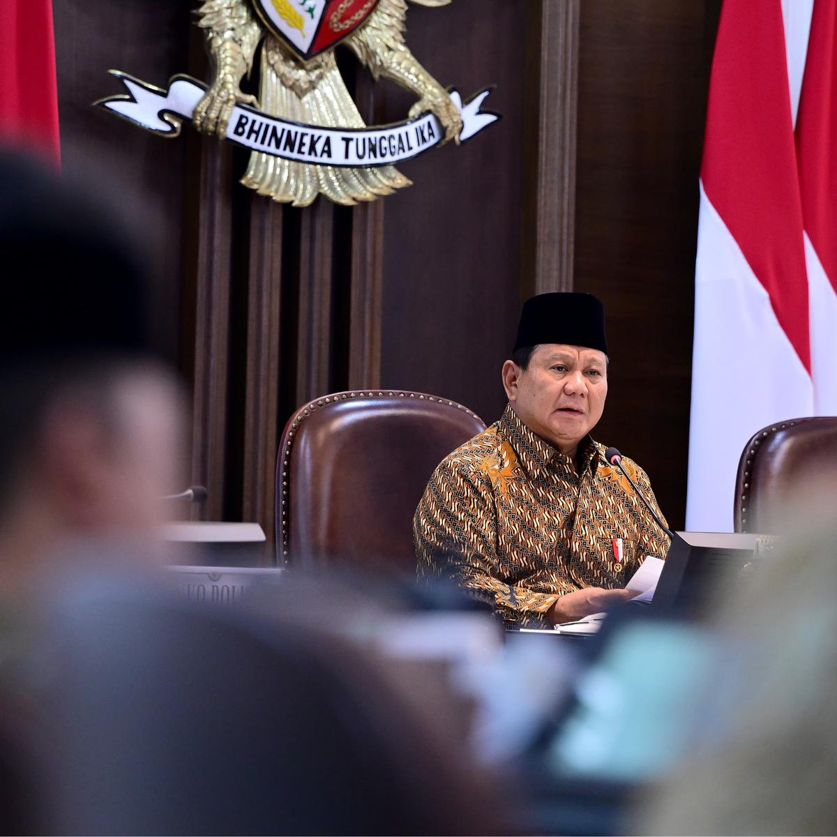 Prabowo-Gibran pimpin sidang kabinet perdana