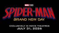 Logo untuk film Spider-Man: Brand New Day. (Marvel Studios/Sony Pictures)