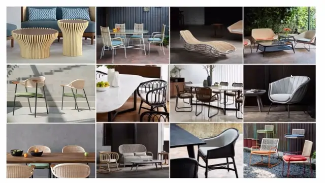 Produk Furnitur Berbahan Rotan