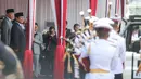 Secara resmi, Presiden Republik Indonesia Prabowo Subianto menyerahkan jabatan Menteri Pertahanan kepada Sjafrie Sjamsoeddin. (Liputan6.com/Herman Zakharia)