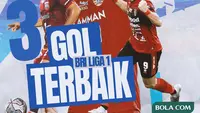 BRI Liga 1 - Ilustrasi 3 Gol Terbaik BRI Liga 1 (Bola.com/Adreanus Titus)
