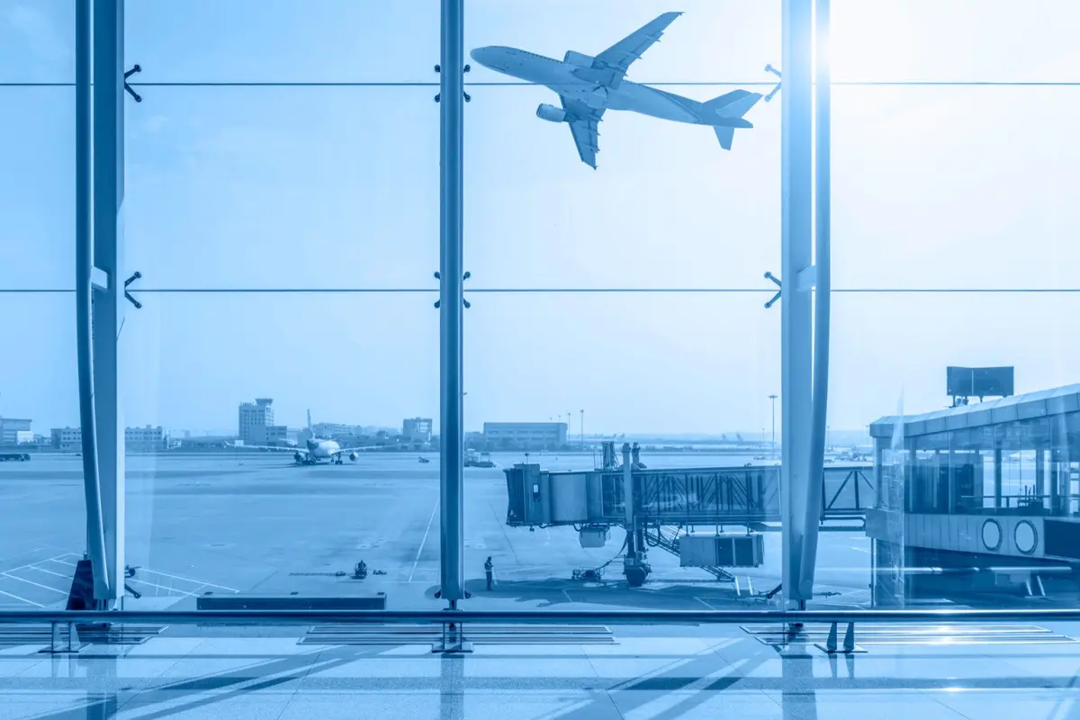 Ilustrasi bandara, airport, penerbangan, pesawat terbang