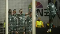 Tottenham Hotspur meraih kemenangan 2-0 atas&nbsp;Bodo/Glimt pada laga leg kedua semifinal Liga Europa di&nbsp;Aspmyra Stadion, Bodo Municipality, Jumat (9/5/2025) dini hari WIB. Berkat hasil tersebut, Tottenham melenggang ke final dengan keunggulan agregat 5-1 atas Bodo. (Stian Lysberg Solum/NTB via AP)
