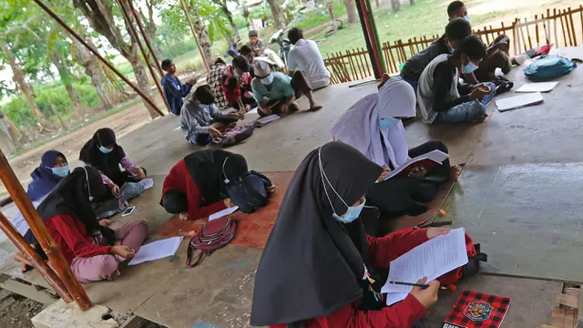 Melihat Sekolah Alam di Bekasi Gelar Ujian Tatap Muka