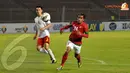 Zulham Manik Zamrun, pemain Timnas Indonesia bernomor 24 tampil memukau dengan mencetak dua gol ke gawang Kyrgyzstan. Skor telak 4-0 berhasil diraih Timnas Indonesia (Liputan6.com/ Helmi Fithriansyah)