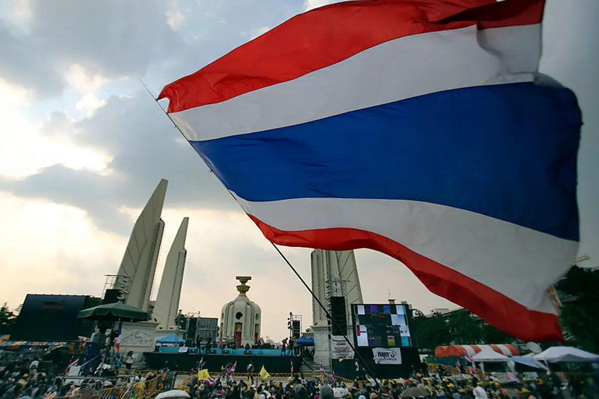 Ilustrasi bendera Thailand (AP/Sakchai Lalit)