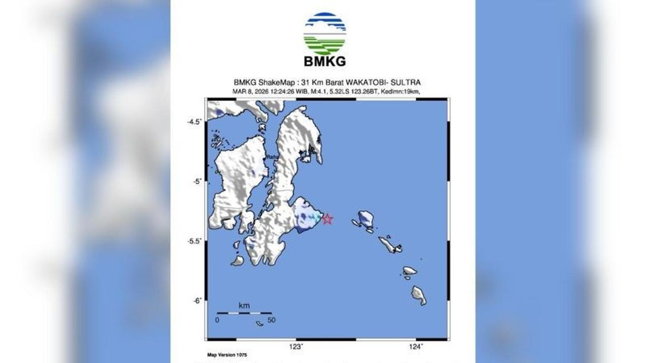 Gempa Bumi Wakatobi: Sesar Aktif Picu Guncangan Magnitudo 4,1