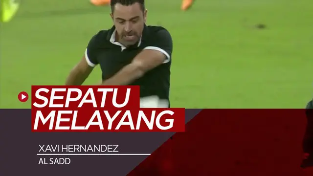 Berita video momen legenda Barcelona, Xavi Hernandez, kesal saat protes sampai sepatunya melayang ketika menjadi pelatih klub UEA, Al Sadd, di Liga Champions Asia, Selasa (6/8/2019).