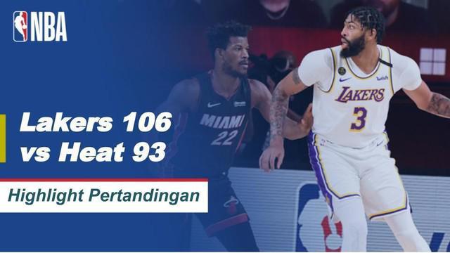 Berita video highlights gim 6 Final NBA 2020 antara LA Lakers melawan Miami Heat yang berakhir dengan skor 106-93, Senin (12/10/2020) pagi hari WIB.