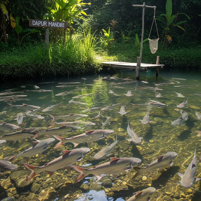 Ikan Air Tawar yang Cocok Dipelihara untuk Dapur Mandiri (AI Generated)