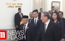 VIDEO: Hari Pertama Berkantor, Ma'ruf Amin Terima Wapres Negara Sahabat