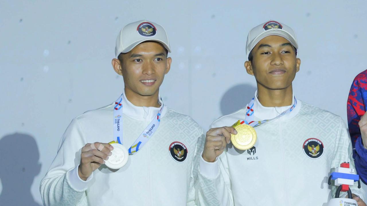 FOTO: Indonesia Borong Emas Speed Panjat Tebing di SEA Games 2025