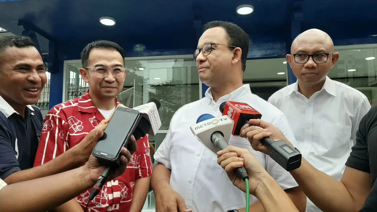Gubernur DKI Jakarta Anies Baswedan di Terowongan Kendal, Jakarta, Sabtu (30/11/2019).