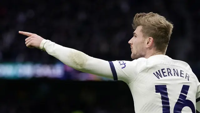 Foto: Timo Werner Cetak Gol Perdana untuk Tottenham Hotspur saat The Lilywhites Menang Comeback atas Crystal Palace di Liga Inggris