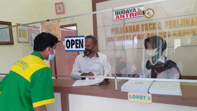 Polres Kebumen membatasi jam pelayanan SKCK karena Lonjakan Covid-19. (Foto: Liputan6.com/Humas Polres Kebumen)