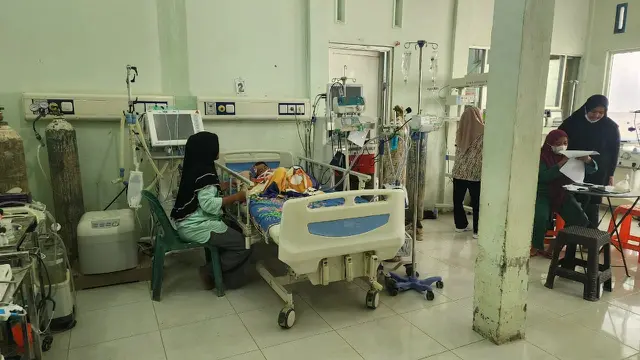 Ruang ICU mini di RSUD Aceh Tamiang pasca banjir.