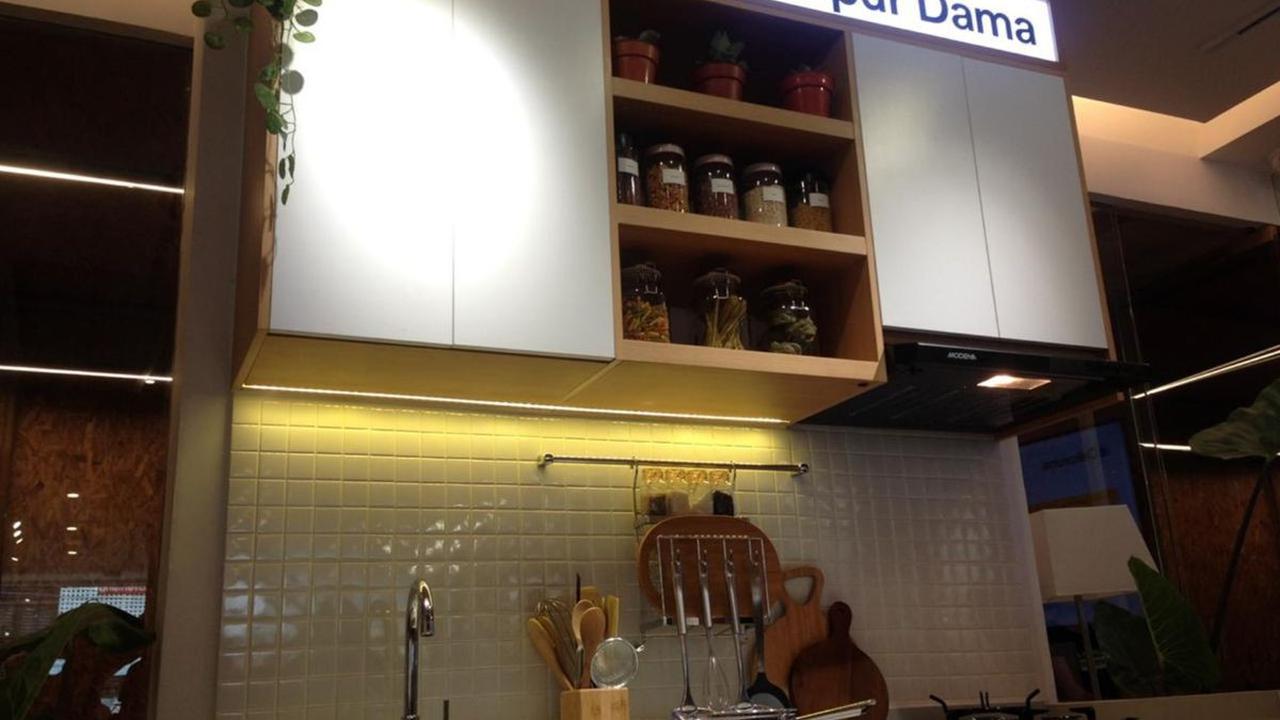 Kabinet Dapur Minimalis Pintu Geser