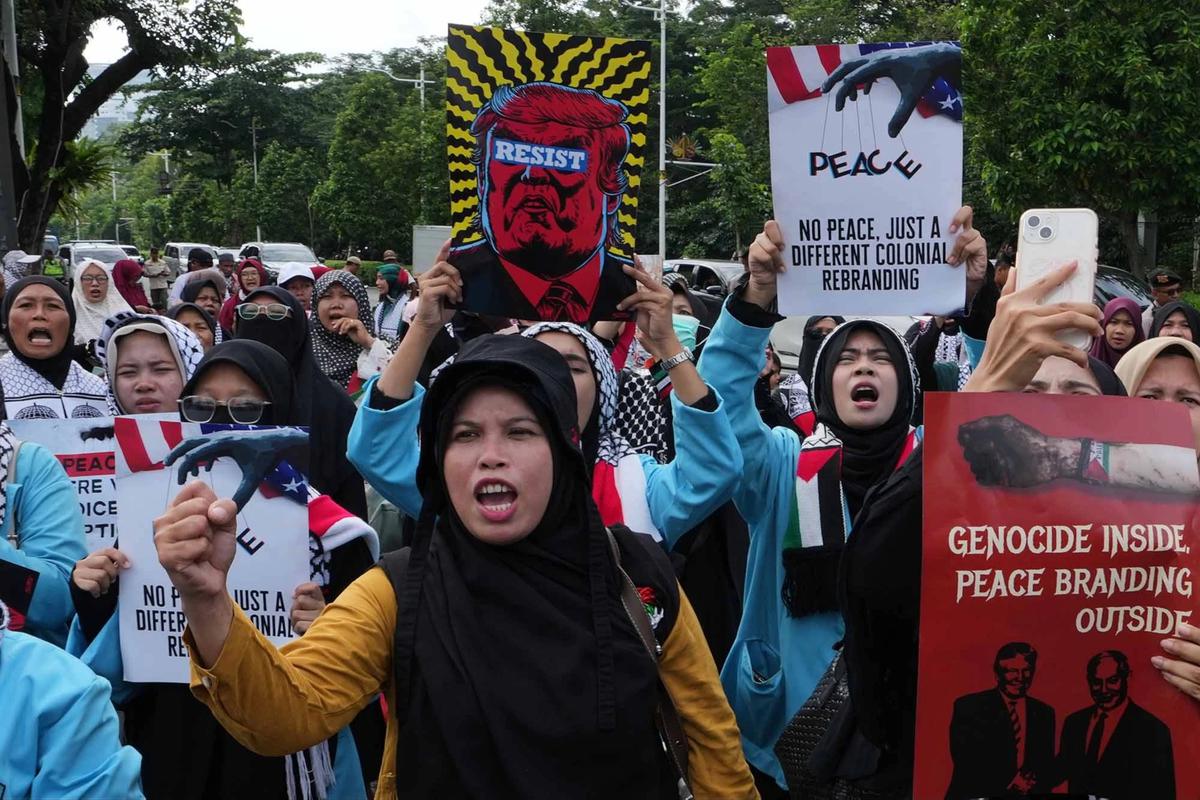 FOTO: Ratusan Massa Gelar Aksi Solidaritas Palestina Sambut Ramadhan 1447 H